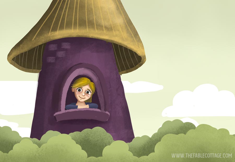 Rapunzel in the tower